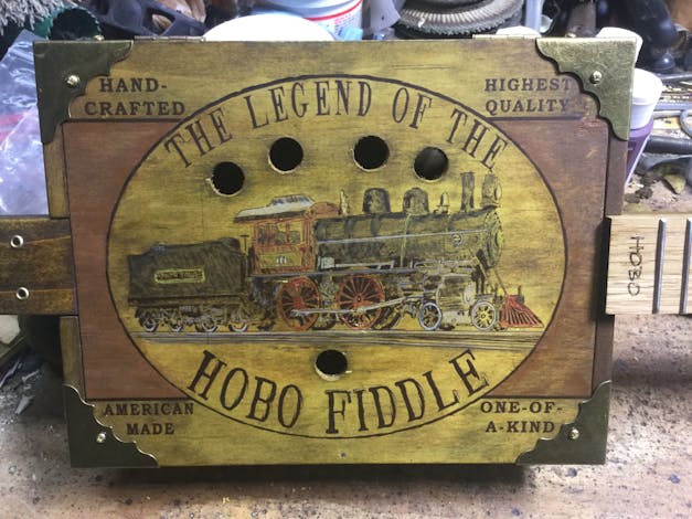 The Hobo Fiddle DIY Kit by "Boxcar" Ben Gitty