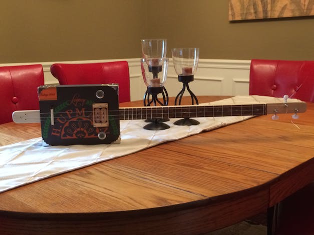 "DeltaBucker" Cigar Box Guitar Humbucker Pickup Harnesses - Choose Wood, Wiring and 3 & 4 String Options