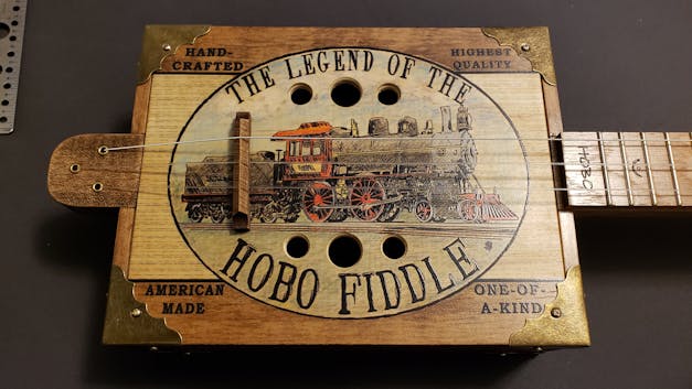 The Hobo Fiddle DIY Kit by "Boxcar" Ben Gitty