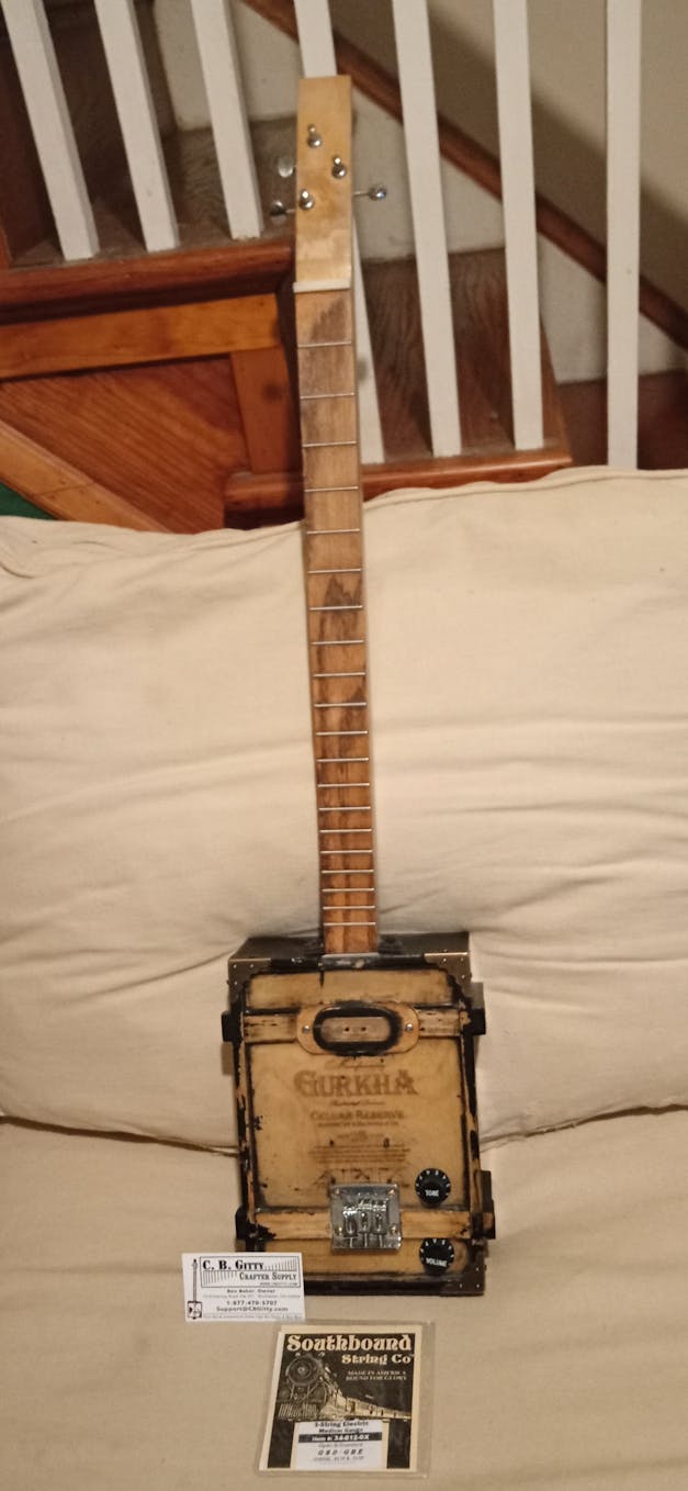 Electric Medium 3-String Cigar Box Guitar Strings - Open G Major (GBD/GBE)