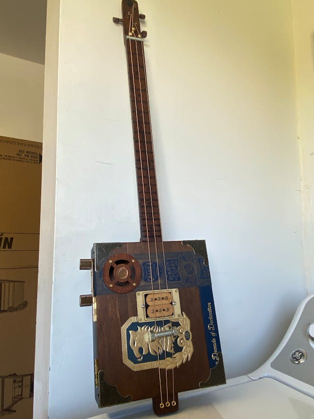 "Indian Head" Vintage Penny Sound Hole Cover for Cigar Box Guitars