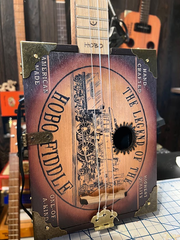 The Hobo Fiddle DIY Kit by "Boxcar" Ben Gitty
