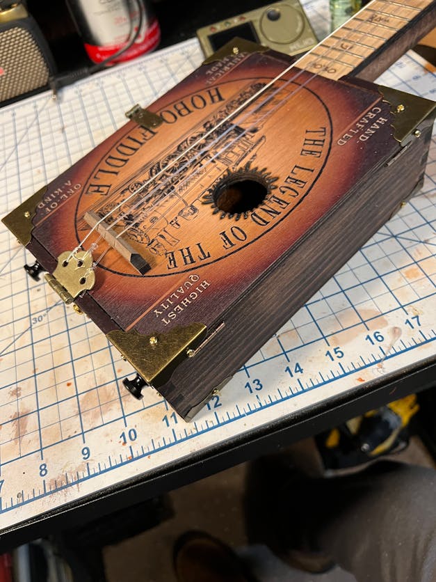 The Hobo Fiddle DIY Kit by "Boxcar" Ben Gitty